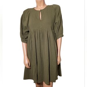 CITRUS Olive Green Mini Dress